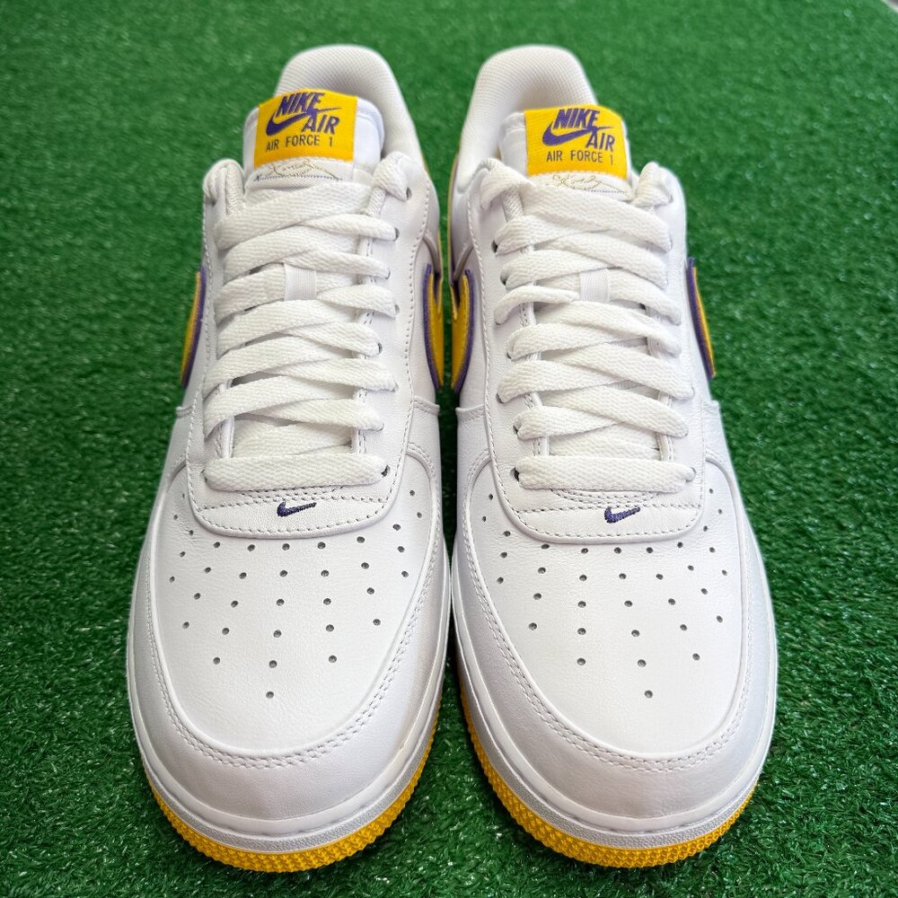 Nike Air Force 1 Low Retro QS Kobe Bryant Lakers Mens Shoes FZ1151-100 NEW Sz 16 - Picture 3 of 7